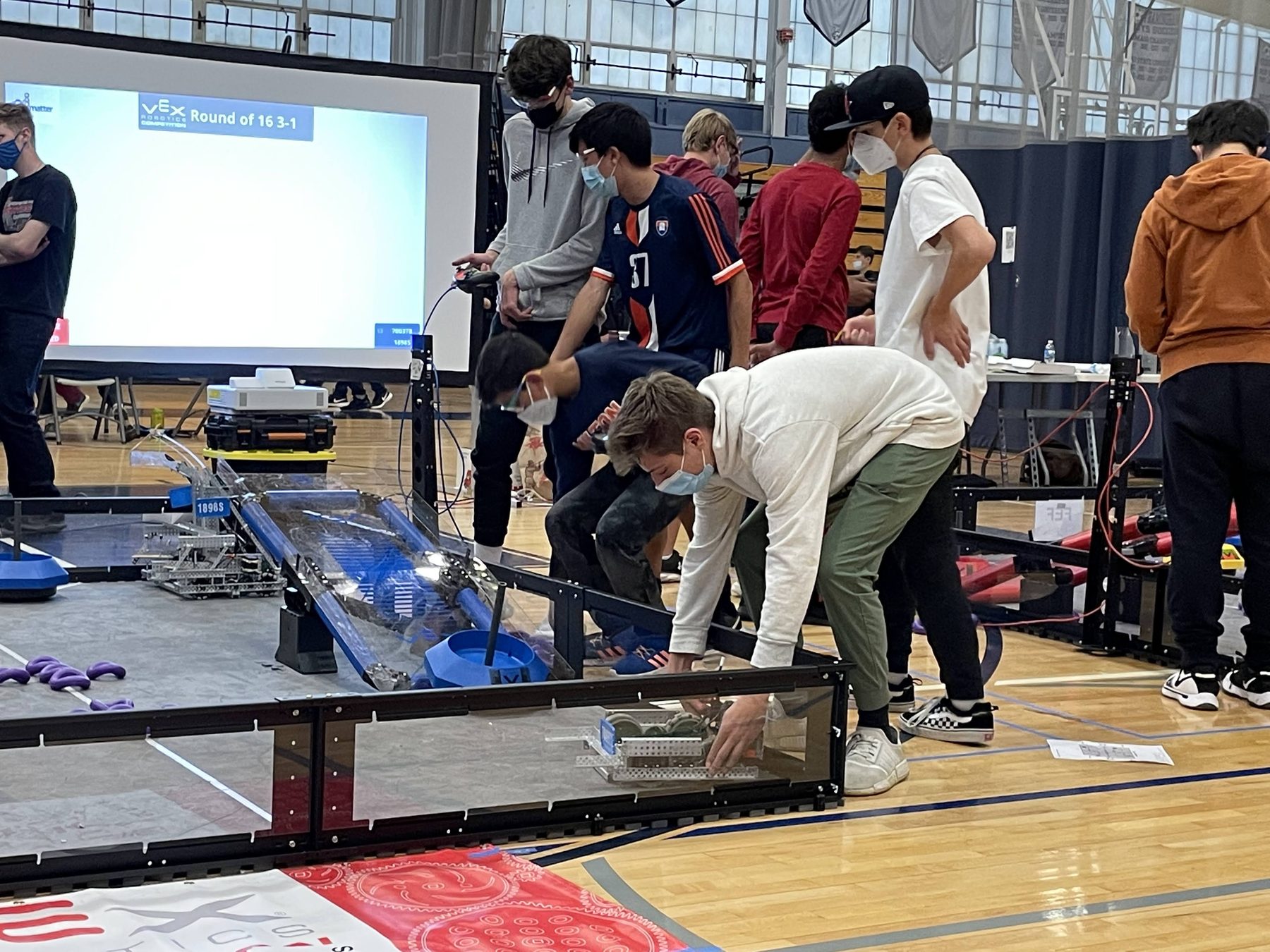 Robot on the competition field